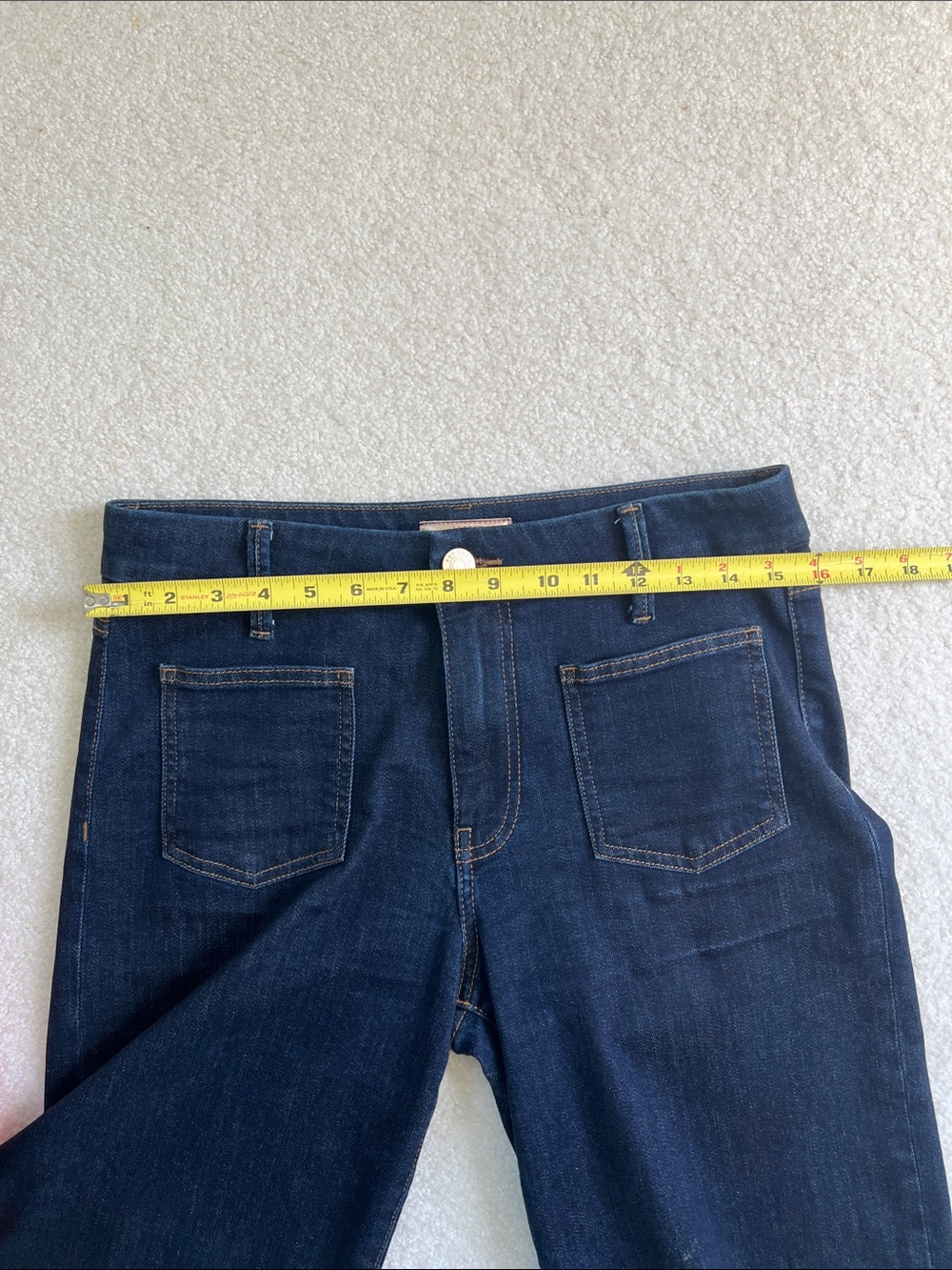 Kut from the Kloth Deep Indigo Charlotte Wide-Leg Jeans 4 Stretch - Picture 11 of 11